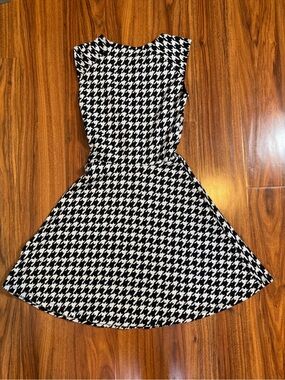black and white h and m dress Black Long Sleeve Open Back Mini Dress Cocktail A-Line High Neck Formal Gown main image 1